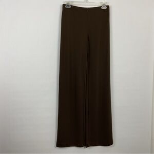 Joseph Ribkoff Brown Zip Front Knit Stretch Trouser Pants Size 6‎